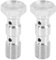 X AUTOHAUX 2pcs M10x1.0 Métrique Filetage Double Banjo Boulon Frein Raccord Adaptateur