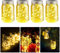 UOUNE Solar Garden Hanging Lanterns 4 Pack,Solar Powered Mason Jar Lights 20 LEDs Waterproof,Fairy String Glass Lights Indoor Outdoor for Tabletop Patio Courtyard Wedding Party Christmas(Warm White)