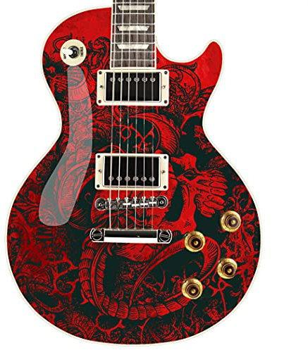 Aufkleber für Gitarre, Bass oder Akustik, laminiert, Vinyl, Death Metal GS91