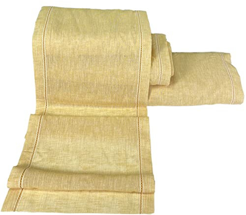 Byour3 Stoff Vorhänge Meterware Raffrollos Flächenvorhänge im Fenster Stoffe pro Meter Innenvorhänge Tür Wohnzimmer Küche Kinderzimmer Haus Büro B&b (Geflammt Gelb, 60cm Rollenbreite)