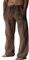 Puimentiua Leinenhose Herren,Lang Leichte Sommerhose,Loose Fit Freizeithose,Baumwollehosen mit Tunnelzug und Taschen (Braun,XL)