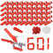 601 pezzi Distanziatori per Piastrelle Livellatori per Piastrelle Cunei per Piastrelle con Inserti per Piastrelle 3mm Pinza per Piastrelle a Serraggio per Piastrelle da Parete e da Pavimento