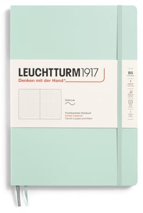 LEUCHTTURM1917 370312 Notizbuch Composition (B5), Softcover, 123 nummerierte Seiten, Mint Green, Dotted