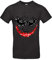 smilo & bron Herren T-Shirt mit Motiv Psychobats Bedruckt Schwarz Black XL