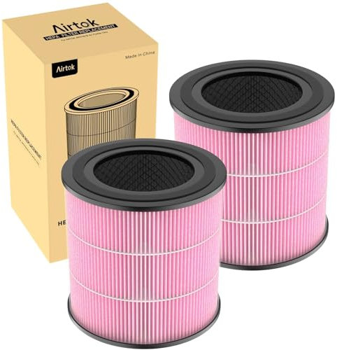 Airtok H13 Filtro di ricambio HEPA, carbone attivo ad alta efficienza, adatto al purificatore d'aria AP0601, rimuove polline, polvere, forfora di animali e altri allergeni