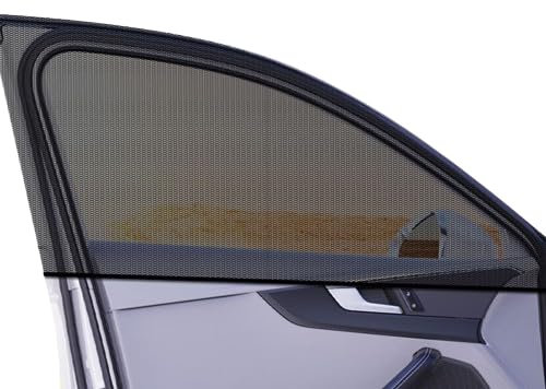 Paquete de 4 Parasoles para Ventana de Coche para VW T5 T6 T6.1 California Multivan Transporter T7 Multivan, Malla Transpirable para Ventana de Coche, Protección UV Prevención de Mosquitos