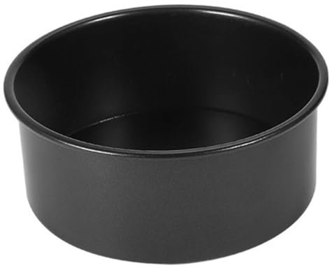 Amosfun 2 Piezas Molde de pastel de fondo de 6 pulgadas molde para hornear para pastel de capas para tartas desmontable bizcocho para pastel de galletas Black