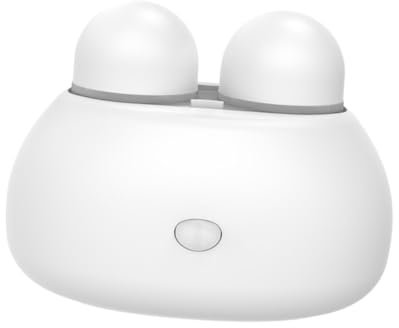 FOMIYES Reinigung Von Farbkontaktgläsern Kontaktlinsenreiniger Waschmaschine Mini-Halter Dampfreiniger Brillenreiniger Ultraschallreiniger Automatische Reinigungsmaschine Abs Weiß