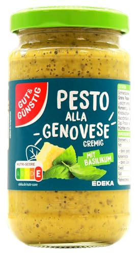 Gut & Günstig Pesto alla Genovese mit Basilikum, 12er Pack (12 x 190g)