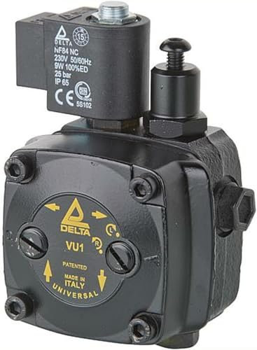 ODM Termobrico POMPA VU1 28lt/h Universale Con ELETTROVALVALVOLA per bruciatore Gasolio