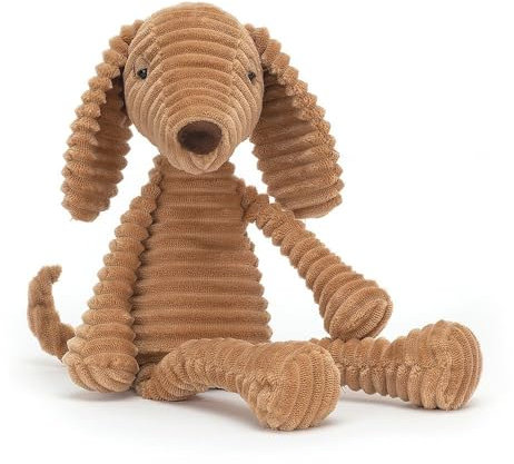 Generisch Amuseable Jelly Kuscheltier Ribble Dog - Hund aus geripptem Samtstoff 40cm