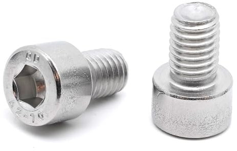 10x Vis CHC M8 x 12mm inox - Vis BTR en Acier Inoxydable A2 Six pans Creux Tête Cylindrique - DIN 912 tête ronde pour rondelle et écrou