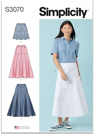 SIMPLICITY Sewing Pattern SS3070Y5 Misses' Skirts Y5 (18-20-22-24-26)