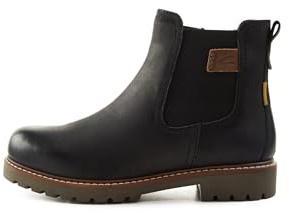 camel active Damen Chelsea Boot mit Reißverschluss Schwarz, womenswear-38