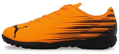 PUMA Attacanto Turf Trainings-Fußballschuhe für Kinder, unisex, Heat Fire-black Ah25, 5.5 Big Kid