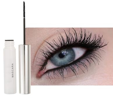 Mascara Wasserfest Schwarz,Wimperntusche Wasserfest,Ultra Fine Waterproof Mascara Black,Long-lasting Cream Wimperntusche mit Silk Fiber,Verlängernd,Wisch- und klumpenfrei (Schwarze)