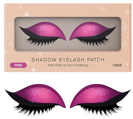 Wimpern Schatten - Wiederverwendbare Augen Make Up Sticker | Wasserdichter Schmutzabweisender Wimpern Aufkleber für Halloween Nachtausgang Cosplay Brautfotoshooting