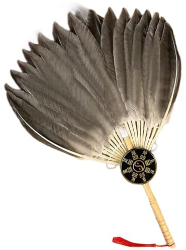 Cenei Vintage Fan,Chines Handheld Fans Elegant Chinese Fan for Special Occasions, A