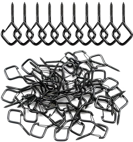 BJUTYEU 1.65 Small Screw in Hooks, Eye Hooks Screw, No Drill Bit, 30 Pcs