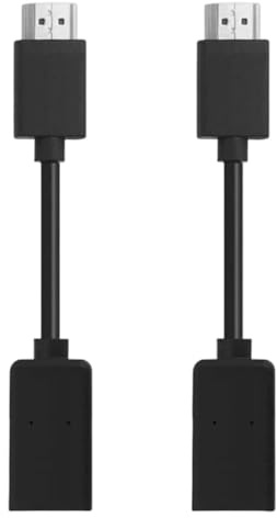 WEGLOK Cavo HDMI prolunga, 2 Pezzi, femmina ad alta velocità adattatore HDMI maschio femmina, Compatibile con TV Stick, Blu-Ray, HDTV, laptop, Prolunga HDMI Cavo Corta Alta Velocità