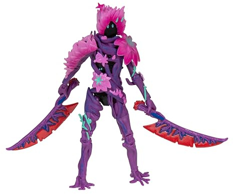 Fortnite FNT1362 - Bloom Solo Mode Figur, 10 cm | Mit Pluxarian Floraxe Zubehör und Code für ein virtuelles Item, offizielle Figur