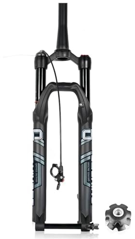 LHHL Forcella Ammortizzata Mountain Bike 26/27,5/29 Boost MTB Forcella Aria Regolazione Ritorno Perno Passante 15 * 110mm Bici Forcella Anteriore XC/AM Corsa 120mm 1-1/2 Conica(Remote,29'')