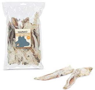 Beeztees Kaninchenohren mit Haar, 1er Pack (1 x 200 g)