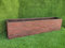 AnaParra Jardinera Rectangular Moderna en hormigón aligerado para Exterior Rectangular Pacífico 80X17X19cm. Arlequin Óxido|Peso: 20Kg.|16 l.