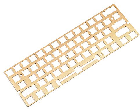 YMDK ANSI Anodized Aluminum Positioning Board Plate Support for GH60 60% Keyboard DIY Support Costar Stabilizers Cherry PCB Stabilizers (Gold)