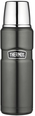 THERMOS Bouteille isotherme en acier inoxydable 4003.218.047 - Gris - 470 ml - Passe au lave-vaisselle - Thermos qui maintient au chaud pendant 12 heures et au froid pendant 24 heures - Sans BPA