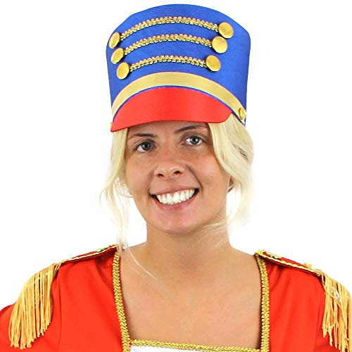 I LOVE FANCY DRESS SPIELZEUG MÄUSEKÖNIG +SOLDATIN HÜTE. DER NUSSKNACKER/MÄUSEKÖNIG. IN BLAU/GOLD. DER HUT HAT DEN UNGEFÄHREN DURCHMESSER VON 59/60CM. 6 HÜTE