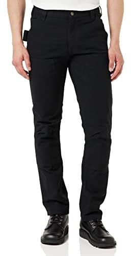 Carhartt Herren Rugged Flex® Straight Fit Duck mit verstärkter Vorderseite, Schwarz, W40/L32