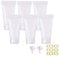 Alledomain 6Pcs 30g/30ml Empty Squeezable Soft Plastic Tubes Refillable Cosmetic Sample Vial Container with Flip Caps for Cream Shampoo Cleanser Shower Gel Lotion - Include Funnel Label