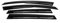 4X Windabweiser Regenabweiser kompatibel mit Honda Civic 2005-2011 Acryl Dunkel