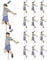 AK Giftshop Badminton Events Clubs Birthday Party Food Cake Cupcakes Picks Sticks Decorations Toppers Stand Up Food Flags (pack of 14)
