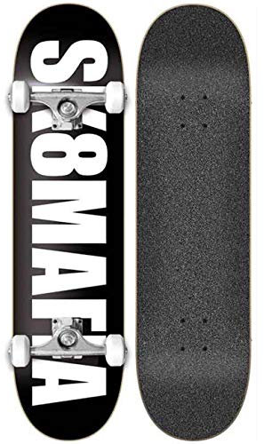 Sk8Mafia OG Logo 7.87x31.60 Komplett Skateboard, Erwachsene, Unisex, Schwarz (Black), 7.87