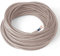 Amarcords - Cavo elettrico tessile colore CIPRIA, tondo, seta, 5 metri, a 2 conduttori 2x0,75 - Filo rivestito in tessuto colorato vintage per lampade lampadari applique e abat jour.