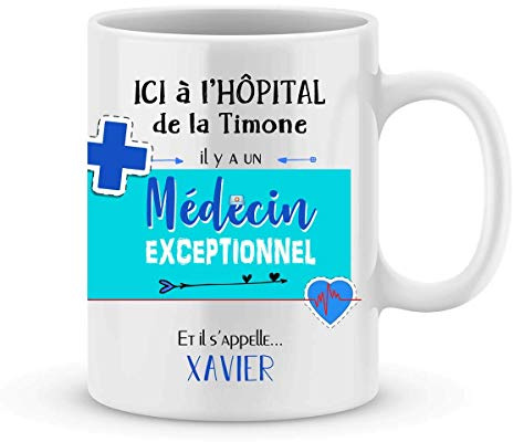 Cadeau médecin – mug personnalisé pour médecin modèle homme