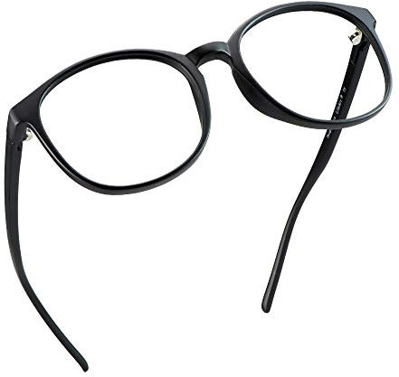 LifeArt Blue Light Blocking Glasses, Computer Reading Glasses, Gaming Glasses, TV Glasses for Women Men, Anti Glare (Black, No Magnification)