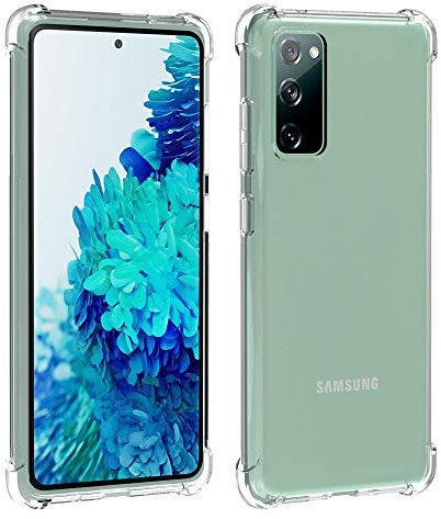 Migeec Hülle für Samsung Galaxy S20 FE, Transparent Handyhülle mit 4-Ecken Stoßdämpfung, Nicht Vergilbende Stoßfest Stoßfänger Clear Case Schutzhülle​