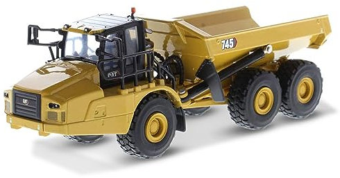 Diecast Masters - Cat 745 Muldenkipper, Highline Series, 1:64, ab 8 Jahren, Baustellenfahrzeug für Sammler
