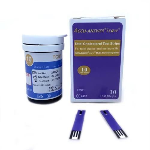 Accu-Answer isaw Blood Cholesterol Test Strips (10 pcs)