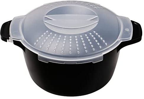 Professional Small Micro Cookware 1 Quart, Microwave Steamer for Vegetables, Microwave Cooker - BPA Free, Dishwasher Safe