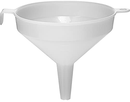 Browin 350010 Entonnoir Ø 10 cm Entonnoir pour alcool Capacité 220 ml pour remplir bouteilles de vin, de bière, matériau sûr, blanc
