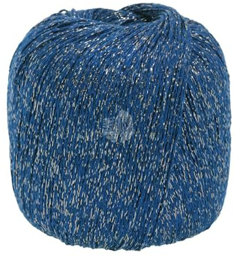 LANA GROSSA Brillino | Beilaufgarn mit farbigem Lurexfaden | Handstrickgarn aus 83% Viskose & 17% metallische Faser | 25g Wolle zum Stricken & Häkeln | 200m Garn FB 27