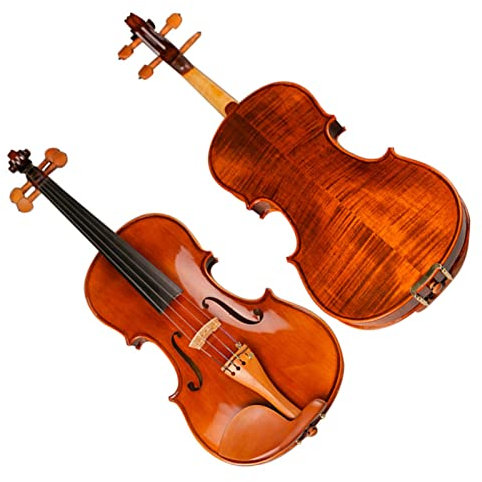 Violinen Handgefertigte Antike Violine Naturstreifen Ahorn Handgefertigte Lackierung Violine Jujube Ausgestattet (Color : 1/2)