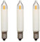Erzgebirgslicht - AUSWAHL - 3 Stück LED Filament Kleinschaftkerze 12V 0,2W E10 für 20 Brennstellen Ersatzbirne Glühbirne Minischaftkerze Glühlämpchen für Lichterketten Pyramide und Schwibbogen