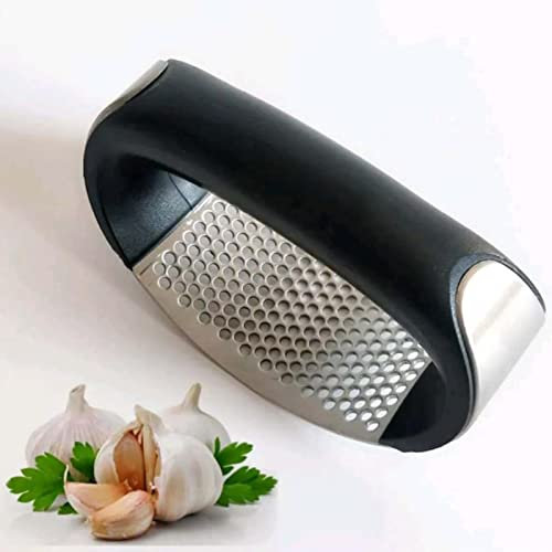 KINHA Acier Inoxydable Manuel Circulaire Presse-ail Presse-purée ail haché ail Outil Courbe Fruits légumes Outil Cuisine Gadget
