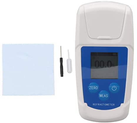 0-55% Digitales Brix-Refraktometer, Digitales Brix-Refraktometer, Hochpräzises Brix-Testgerät für Fruchtsaft, Getränke, Zuckergehalt, Messung des Zuckergehalts