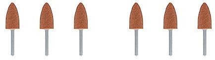 Dremel 952 Aluminium Oxide Grinding Stones Accessory Set, 3 Cone-Shaped Grinding Stones for Grinding and Sharpening Metals (9,5 mm) (Pack of 2)